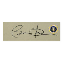 Barack Obama's First SIGNATURE as US President Business Card Templates