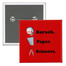 Barack. Paper. Scissors buttons