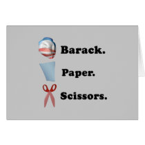 Barack. Paper. Scissors cards