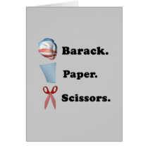 Barack. Paper. Scissors cards
