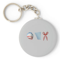 BARACK PAPER SCISSORS keychains