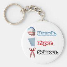 Barack. Paper. Scissors Keychains