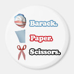 Barack. Paper. Scissors Magnets