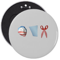 BARACK PAPER SCISSORS buttons