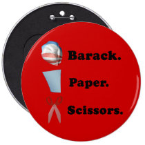 Barack. Paper. Scissors buttons