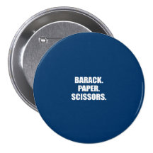 BARACK. PAPER. SCISSORS PIN