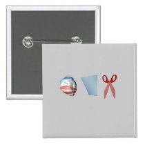 BARACK PAPER SCISSORS buttons