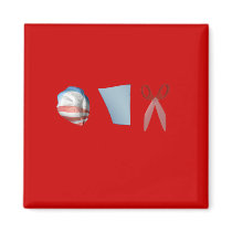 BARACK PAPER SCISSORS magnets