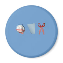 BARACK PAPER SCISSORS magnets