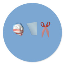 BARACK PAPER SCISSORS stickers