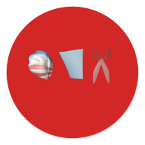 BARACK PAPER SCISSORS stickers