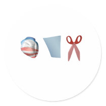 BARACK PAPER SCISSORS stickers