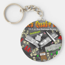 Barack Quake Rocks DC Keychain