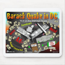 Barack Quake Rocks DC Mouse Pad