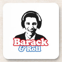 BARACK & ROLL BEVERAGE COASTER