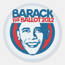 Barack the Ballot 2012 Stickers