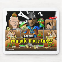 Barack The Pirate and Davy Jones Mousepads