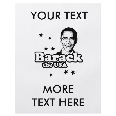 Barack the USA T-shirt Flyers by obamashirts