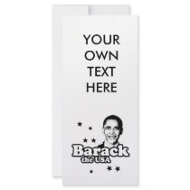Barack the USA T-shirt Personalized Rack Card