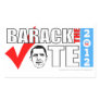 Barack The Vote Sticker with Face