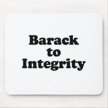 Barack to Integrity T-shirt Mouse Mat