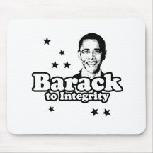 Barack to integrity T-shirt Mouse Mats
