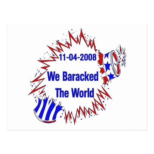 Baracked The World Post Card