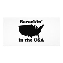 Barackin' in the USA T-shirt Photo Greeting Card