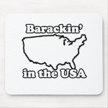 Barackin the USA T-shirt Mouse Mats