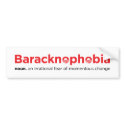 baracknophobia bumper stickers