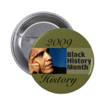 barak obama 2009 History Black History Month Button