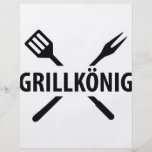barbacue king icon personalized flyer