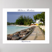 barbados boardwalk poster