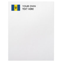 Barbados Flag Custom Letterhead