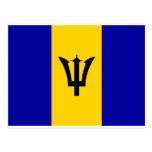 Barbados Flag Postcard