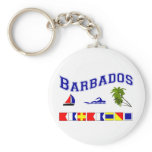Barbados - (Maritime Flag Spelling) Keychains
