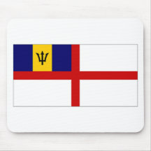 Barbados Naval Ensign Flag Mousepads