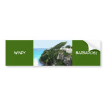Barbados windy paradise bumper stickers