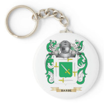 Barbe Coat of Arms (Family Crest) Keychain
