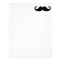 Barbe de moustache modèle d'en-tête de lettre