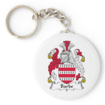 Barbe Family Crest Key Chains