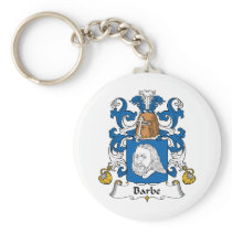 Barbe Family Crest Key Chains