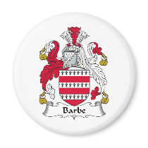 Barbe Family Crest Refrigerator Magnet