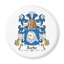 Barbe Family Crest Refrigerator Magnet