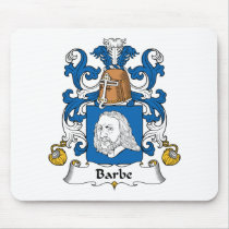Barbe Family Crest Mouse Pads
