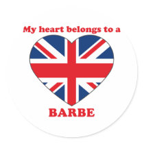 Barbe Round Stickers