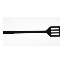 barbecue cutlery icon picture card