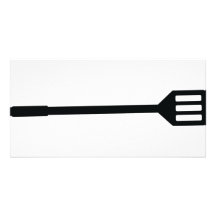 barbecue cutlery icon picture card
