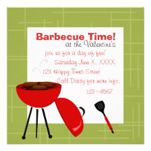 Barbecue Time! Invitations