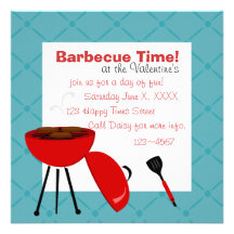 Barbecue Time! Personalized Invitation